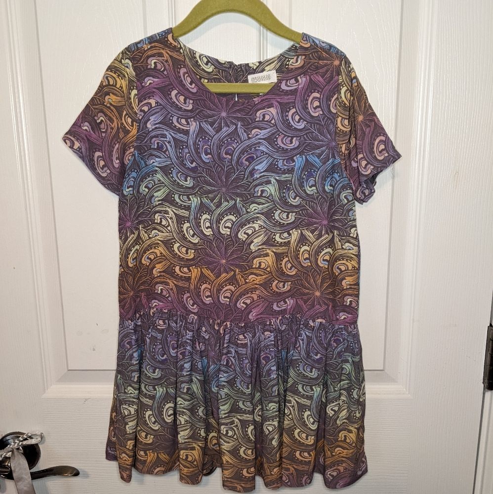 Gymboree peacock rainbow dress